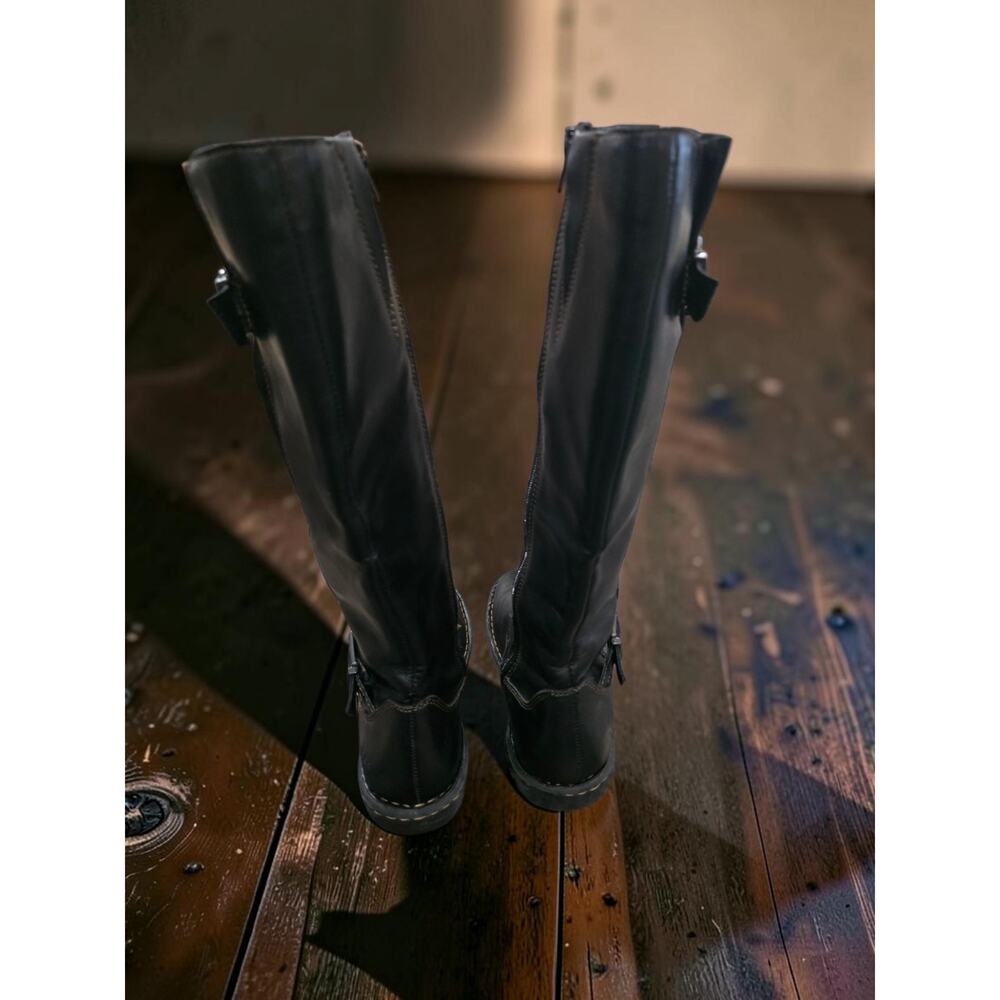 B.O.C. BOC Mays Tall Riding Dress Boots Women's Black Faux Leather 16” Size 8.5 - Picture 4 of 7
